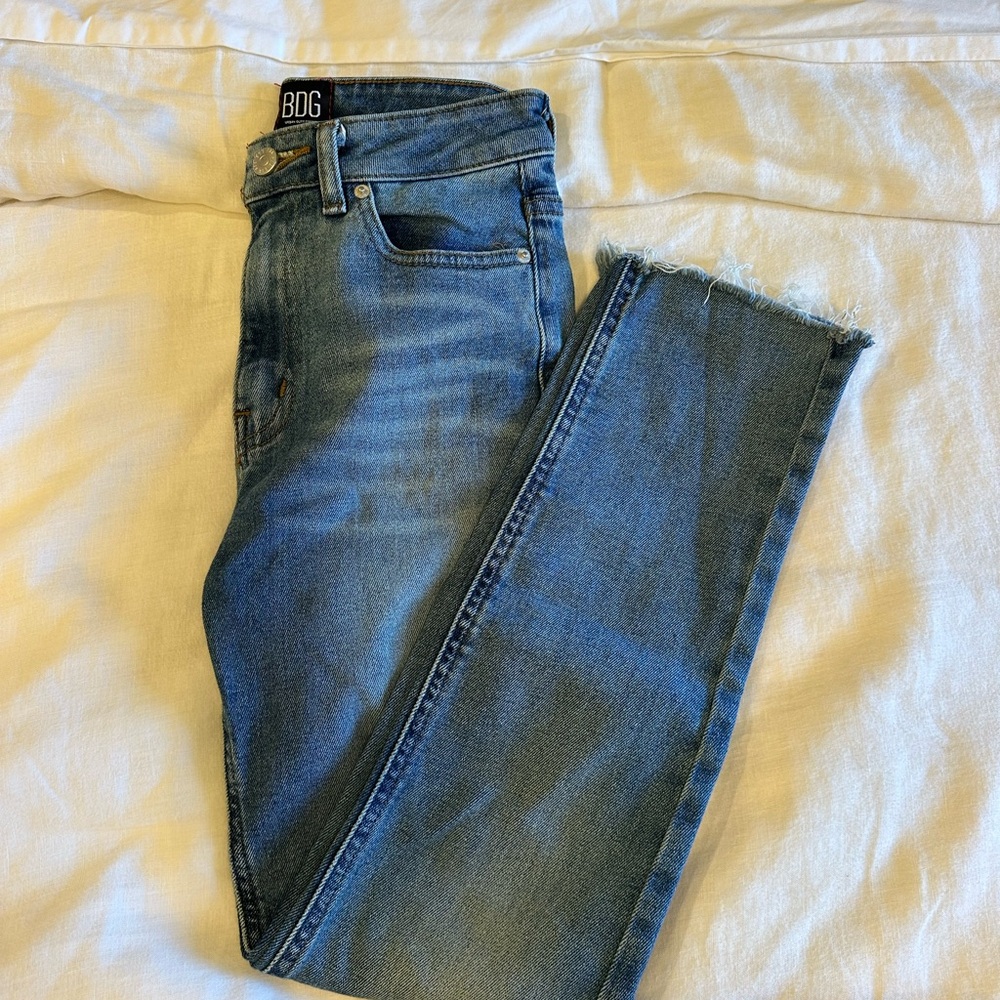 BDG Classic Girlfriend High-Rise Blue Skinny Jeans